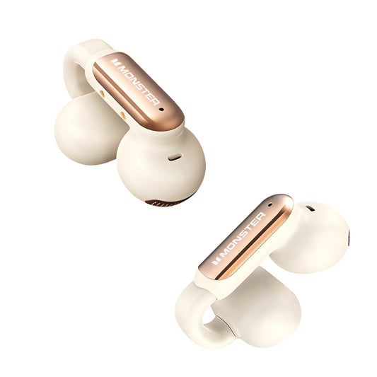 Open Ear Clip On Wireless Earbuds with ENC Mic 40H Playtime Bluetooth 5.4 for Running Workout & Daily Use